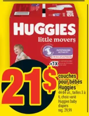 Super C COUCHES POUR BÉBÉS HUGGIES | HUGGIES BABY DIAPERS offer