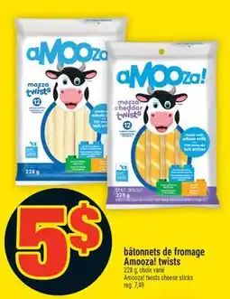 Super C BÂTONNETS DE FROMAGE AMOOZA! TWISTS | AMOOZA! TWISTS CHEESE STICKS offer