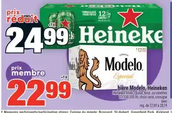Super C bière Modelo, Heineken | beer offer
