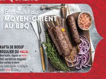 Marché Adonis KAFTA DE BOEUF HALAL RÉGULIER OU HALAL | BEEF KAFTA, REGULAR OR HALAL offer