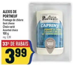 Marché Adonis ALEXIS DE PORTNEUF FROMAGE DE CHÈVRE | GOAT CHEESE offer