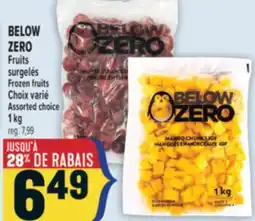 Marché Adonis BELOW ZERO FRUITS SURGELÉS | BELOW ZERO FROZEN FRUITS offer