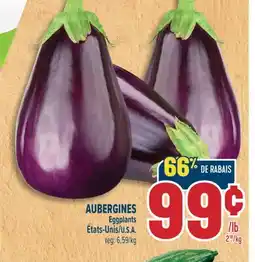 Marché Adonis AUBERGINES | EGGPLANTS offer