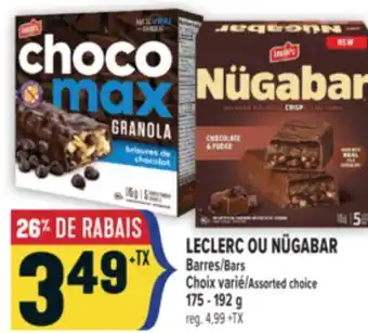 Marché Adonis LECLERC OU NÜGABAR BARRES | LECLERC OR NÜGABAR BARS offer