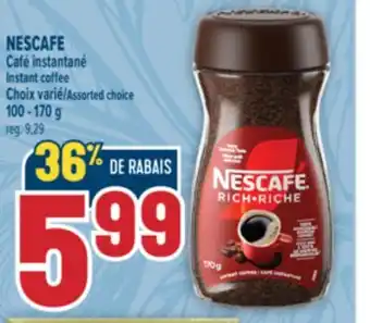 Marché Adonis NESCAFE CAFÉ INSTANTANÉ | INSTANT COFFEE offer