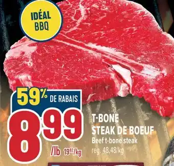 Marché Adonis T-BONE STEAK DE BOEUF | BEEF T-BONE STEAK offer