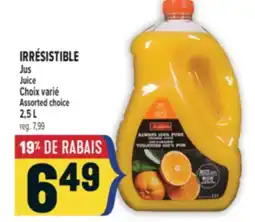 Marché Adonis IRRÉSISTIBLE JUS | JUICE offer