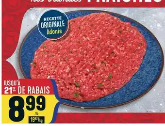 Marché Adonis KAFTA DE BOEUF RÉGULIER OU HALAL | BEEF KAFTA REGULAR OR HALAL offer