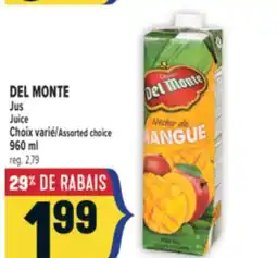 Marché Adonis DEL MONTE JUS | DEL MONTE JUICE offer