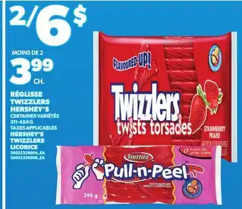 Provigo HERSHEY'S TWIZZLERS LICORICE, 311-454 G offer