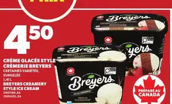 Provigo BREYERS CREAMERY STYLE ICE CREAM, 1,41 L offer