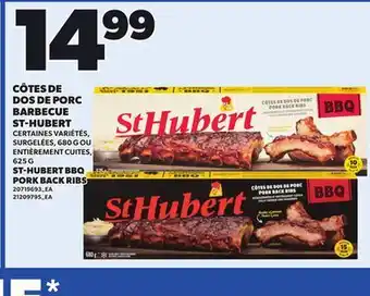 Provigo ST-HUBERT BBQ PORK BACK RIBS, 625 G offer