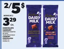 Provigo CADBURY CHOCOLATES, 80-100 G offer