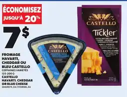 Provigo FROMAGE HAVARTI, CHEDDAR OU BLEU CASTELLO 125-200 G offer