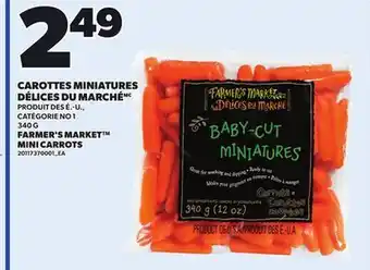 Provigo FARMER'S MARKET MINI CARROTS, 340 G offer