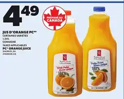 Provigo PC ORANGE JUICE, 1,54 L offer