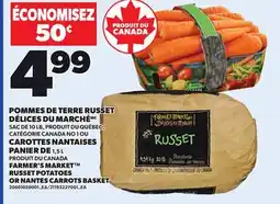 Provigo FARMER'S MARKET RUSSET POTATOES OR NANTES CARROTS BASKET offer