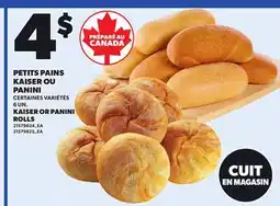 Provigo PETITS PAINS KAISER OU PANINI, 6 UN offer