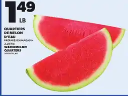Provigo WATERMELON QUARTERS offer