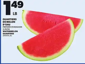 Provigo WATERMELON QUARTERS offer