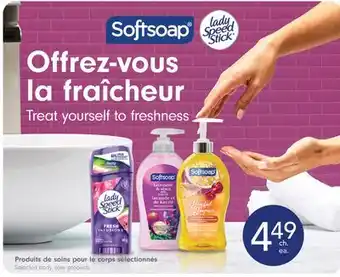 Jean Coutu SOFTSOAP Produits de soins pour le corps sélectionnés offer