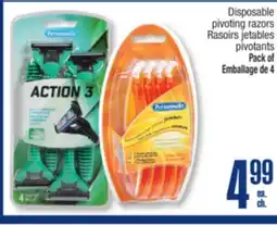 Jean Coutu PERSONNELLE Disposable pivoting razors offer