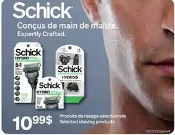 Jean Coutu SCHICK Produits de rasage sélectionnés offer