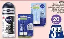 Jean Coutu NIVEA Selected lip balms, antiperspirants and deodorants offer