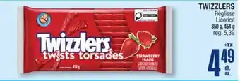 Jean Coutu TWIZZLERS Licorice offer