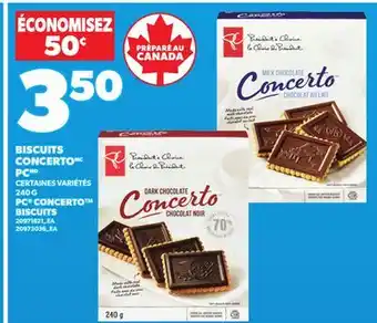 Provigo PC CONCERTO BISCUITS, 240 G offer
