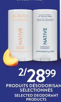 Jean Coutu NATIVE SELECTED DEODORANT PRODUCTS offer