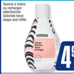Jean Coutu PERSONNELLE Selected hand soaps and refills offer