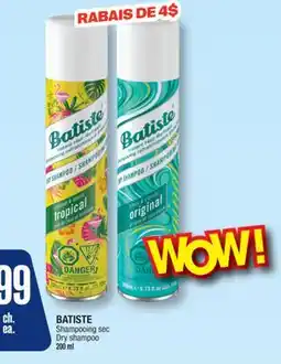 Jean Coutu BATISTE Dry shampoo offer