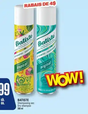 Jean Coutu BATISTE Dry shampoo offer