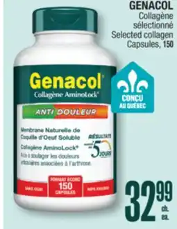 Jean Coutu GENACOL Selected collagen Capsules offer