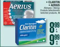 Jean Coutu CLARITIN, AERIUS Allergy offer