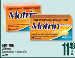 Jean Coutu MOTRIN 200 mg Ibuprofen offer