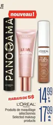 Jean Coutu L'OREAL PARIS Selected makeup products offer