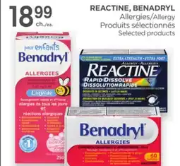 Proxim REACTINE, BENADRYL offer