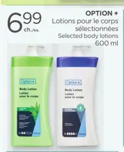 Proxim OPTION + Selected body lotions offer