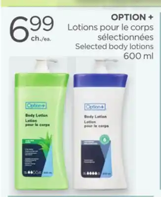 Proxim OPTION + Selected body lotions offer