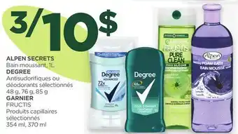 Proxim ALPEN SECRETS, DEGREE, GARNIER offer