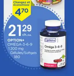 Proxim OPTION+ OMÉGA-3-6-9 1200 mg offer