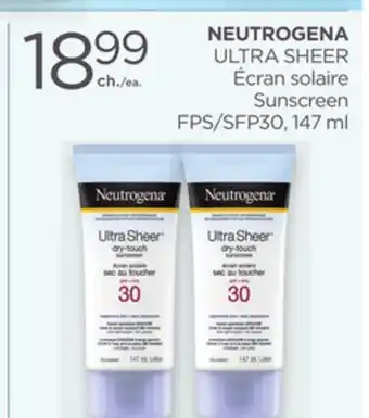 Proxim NEUTROGENA ULTRA SHEER Écran solaire offer