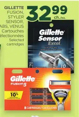 Proxim GILLETTE FUSION, STYLER SENSOR, ABS, VENUS Selected cartridges offer