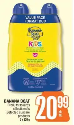 Jean Coutu BANANA BOAT Selected suncare products offer