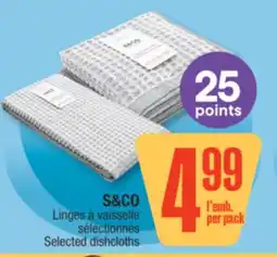 Jean Coutu S&CO Selected Dishcloths offer