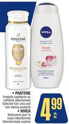 Jean Coutu PANTENE Selected hair care and hair styling products, NIVEA Selected body washes offer