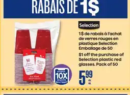 Jean Coutu Selection plastic red glasses offer