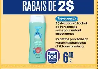 Jean Coutu Personnelle child care products offer